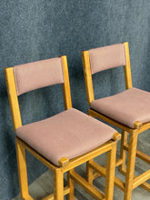 Load image into Gallery viewer, Pair of Pompanoosuc Mills Wood Swivel Bar Height Stools