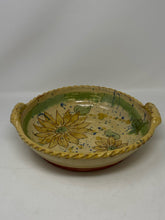 Load image into Gallery viewer, Le Tian Hand-Painted Studio Pottery Sunflower Serving Bowl