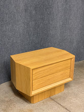 Load image into Gallery viewer, Crate &amp; Barrel Contemporary Light Wood Nightstand