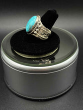 Load image into Gallery viewer, 1 Piece Sterling Silver Oval Turquoise Ring