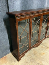 Load image into Gallery viewer, English Mahogany Four-Door Library Bookcase