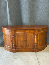 Load image into Gallery viewer, Parquet Top Curved Sideboard Cabinet