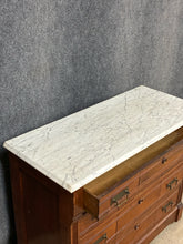 Load image into Gallery viewer, Antique Marble-Top Low Chest