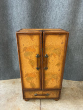 Load image into Gallery viewer, World Map Trunk-Style Storage Cabinet