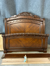 Load image into Gallery viewer, Queen Size Tuscan Style Ornate Bed Frame