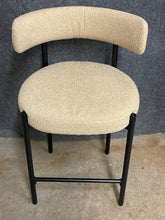 Load image into Gallery viewer, Set of 4 Cream Upholstered Counter Height Stools