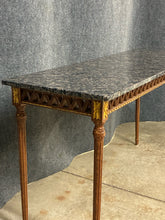 Load image into Gallery viewer, Traditional Carved Wood Console Table with Granite Top