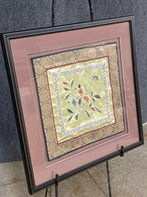 Load image into Gallery viewer, Framed Asian Silk Embroidery