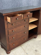 Load image into Gallery viewer, Restoration Hardware Camden Wardrobe Dresser with Glass Top