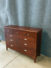Load image into Gallery viewer, Vaughan-Bassett Cherry Finish Dresser &amp; Mirror