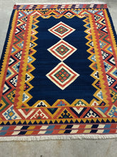 Load image into Gallery viewer, Persian Qashqa'i Handwoven Wool Kilim Rug