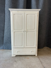 Load image into Gallery viewer, Painted White Storage Armoire
