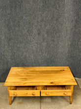 Load image into Gallery viewer, Pine Coffee Table with Drawers