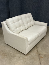 Load image into Gallery viewer, Cream Upholstered Twin Size Sleeper Sofa