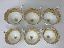 Load image into Gallery viewer, Coalport Bone China Gold Trim White 10 Piece Leaf Tea/Coffee Set