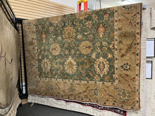 Load image into Gallery viewer, 12&#39;X 9&#39; Wool Green/Tan Area Rug