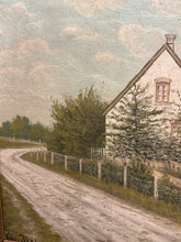Load image into Gallery viewer, Cla. Nielsen 1922 Oil on Canvas - J.C.H. Pavilion &amp; Farmhouse