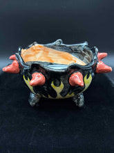 Load image into Gallery viewer, Ceramic 1 Piece Black Print Round Serving bowl