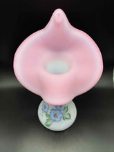Load image into Gallery viewer, Fenton Pink Glass Vintage Blue Vase