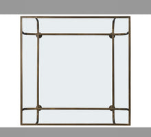 Load image into Gallery viewer, *NEW* Net Retailers Commerce &amp; Market Kiara Square Glass Gold Cocktail Table