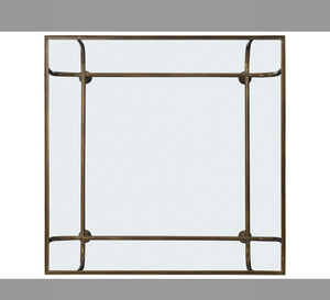 *NEW* Net Retailers Commerce & Market Kiara Square Glass Gold Cocktail Table