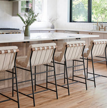 Load image into Gallery viewer, *NEW* Denver Modern Vail Leather Counter Stool (Multiple Quantities)