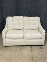 Load image into Gallery viewer, Cream Upholstered Twin Size Sleeper Sofa
