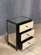 Load image into Gallery viewer, Mirrored 3-Drawer Nightstand