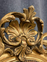 Load image into Gallery viewer, Antique 19th Century Giltwood &amp; Gesso Oval Beveled Mirror