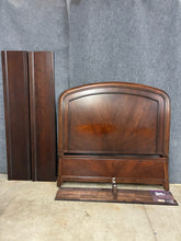 Load image into Gallery viewer, Arched Dark Wood Queen Bed Frame