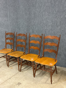 Set of 4 Made In Canada Two-Tone Dining Chairs