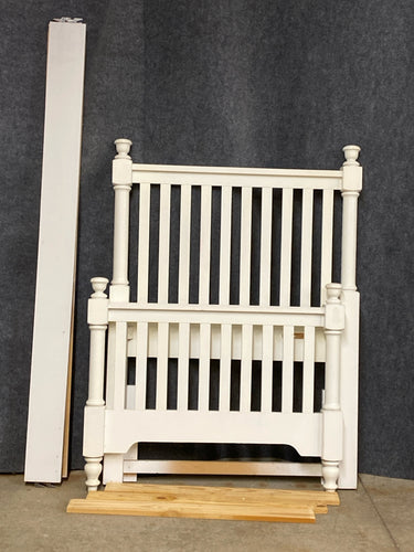 Bassett Twin Size White Bed Frame