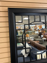 Load image into Gallery viewer, Black Mirror With Wood Trim Detail