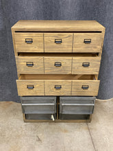 Load image into Gallery viewer, Magnolia Home by Joanna Gaines Industrial Cabinet with Metal Bins