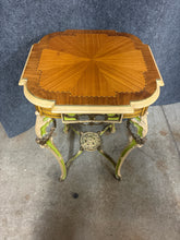 Load image into Gallery viewer, Louis XV Style Painted/Inlaid Side Table