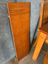Load image into Gallery viewer, Mission-Style Oak Dining Table with 6 Chairs and 1 Leaf