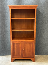 Load image into Gallery viewer, Brown Street Furniture Cherry Bookcase with Storage