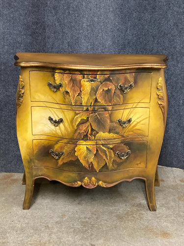 Hand-painted Bombay Chest With Key
