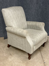 Load image into Gallery viewer, Grey Upholstered Manual Reclining Chair