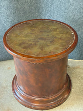 Load image into Gallery viewer, Barrel Form Accent Table with Storage