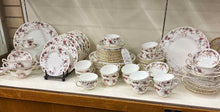 Load image into Gallery viewer, Minton Gold Trim Floral Dinnerware set