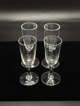 Load image into Gallery viewer, Set of 4 Clear Glass Cordial or Liqueur Glasses