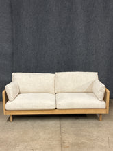 Load image into Gallery viewer, Castlery "Lucia" White Wash Cane Sofa