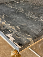 Load image into Gallery viewer, Neoclassical Ram's Head &amp; Hoof Marble Top Occasional Table