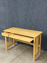 Load image into Gallery viewer, Light Wood Desk with Keyboard Tray