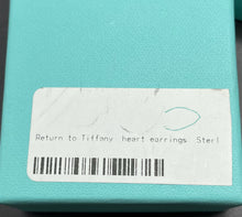 Load image into Gallery viewer, Tiffany &amp; Co Sterling Silver Heart Shape Pierced Earrings