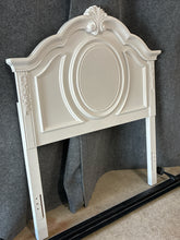 Load image into Gallery viewer, White Twin Headboard with Metal Frame