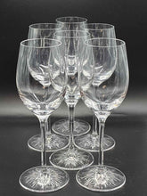 Load image into Gallery viewer, "Clearly Waterford" by Waterford Crystal Set of 6 White Wine With Star Cut Foot