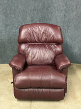 Load image into Gallery viewer, La-Z-Boy Red Leather Swivel Rocker Recliner