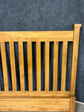 Load image into Gallery viewer, Mission Style King Size Bed With Low Profile Footboard